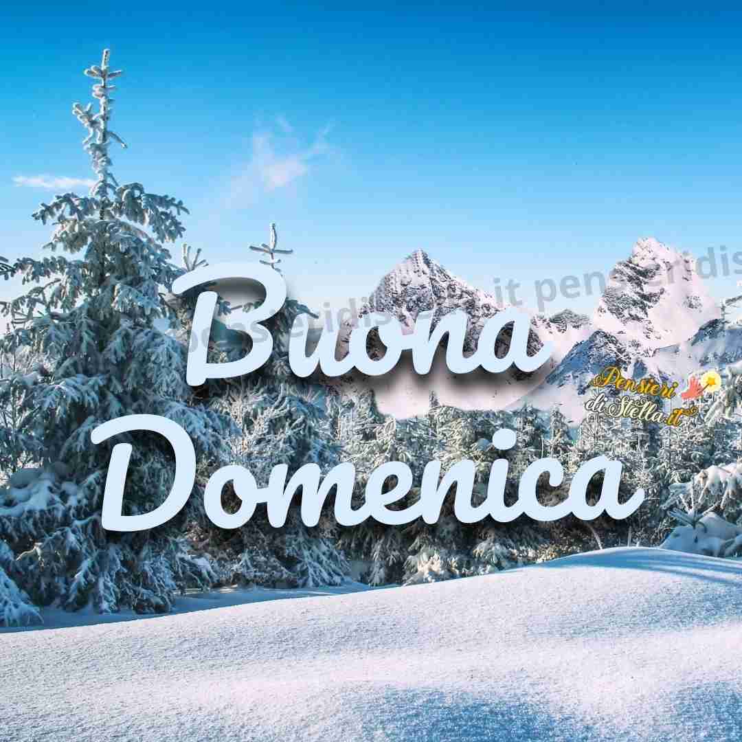 buona domenica buongiorno invernale